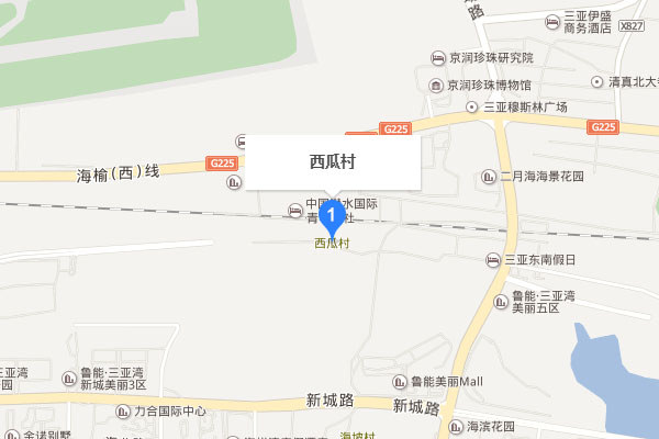 三亞市天涯區西瓜村地圖位置