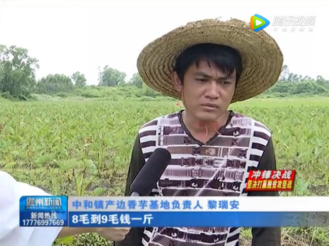 儋州市中和鎮產(chǎn)邊基地負責人黎瑞安
